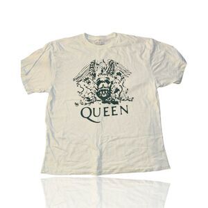 Queen Band T-Shirt Unisex M White Graphic Print Official Merchandise